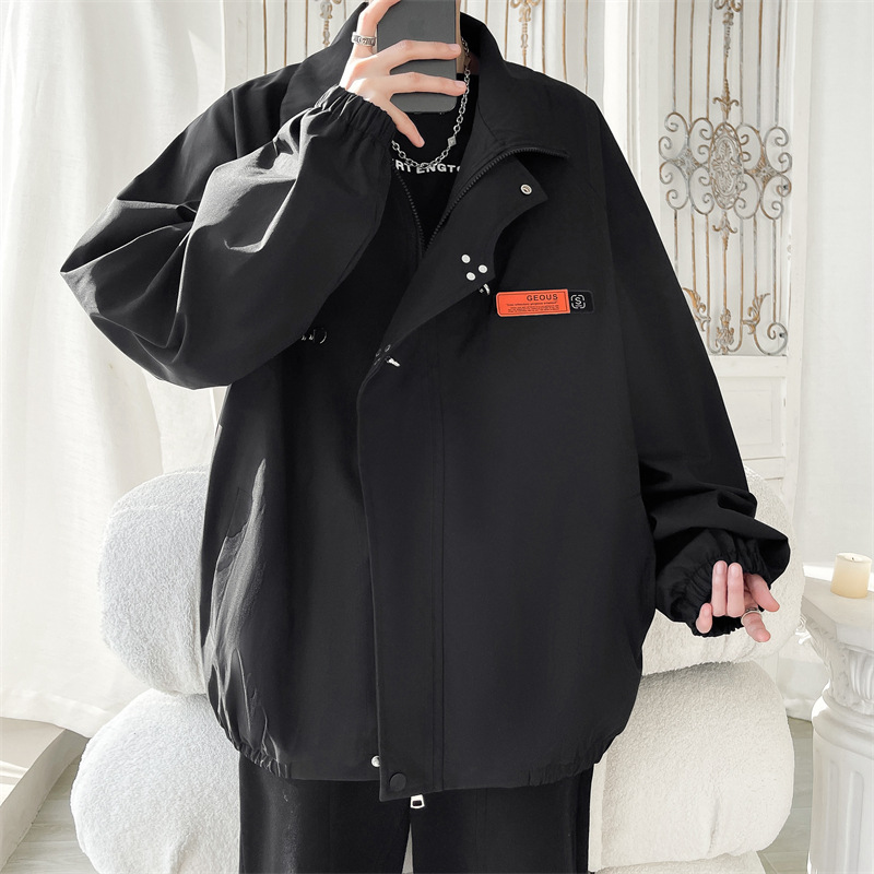 Estilo europeo y americano Vibe piloto chaqueta Primavera de los hombres oversize retro americana ropa montar ropa