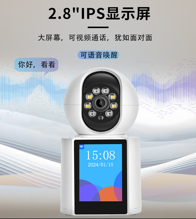 Smart camera two-way video call, alarm system