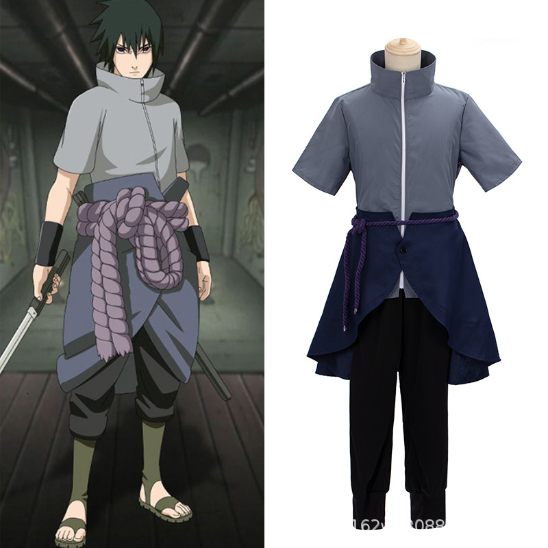 Naruto Shippuden Sasuke cosplay Halloween anime costume