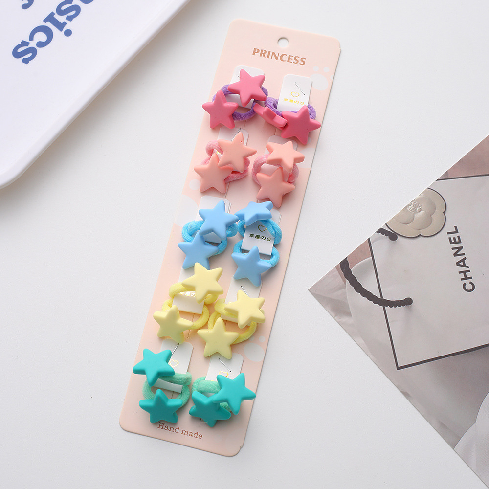 La alta elasticidad de los niños no duele la banda de goma de la cuerda del pelo del bebé de la banda linda del pelo del pulgar de la niña