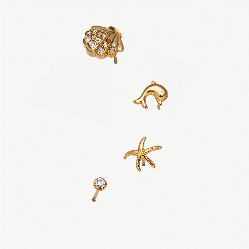 6g Weight PVD Coated Gold Plating Process 304 Stainless Steel Ear Needle Material Real Gold Plated Plating Material Small Stud Earrings Classification 1 Set Quantity Holiday, Banquet, Selfie Occasion 304 Stainless Steel Material Geometric, Star, Heart Shape Pattern All Seasons Season Women's Gender Casual, Elegant, Simple Style Style Waterproof Non Tarnish, Plating Craft PVD Coated Real Gold Plated Geometric Star Heart Shape 304 Stainless Steel Casual Elegant Simple Style Waterproof Non Tarnish Small Stud Earrings 10
