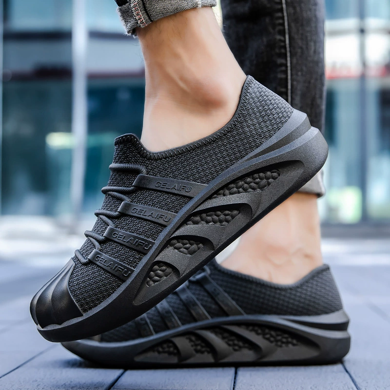 Модные короткие резиновые сапоги, мужские новые резиновые сапоги для взрослых, верхняя одежда, легкая износостойкая резиновая обувь, кухонная Нескользящая непромокаемая обувь с низким верхом