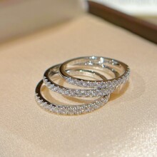 PT950�K���ָ��Ȧ��Ž��ǶIGI�����ʯ��ָ����18K��荽�羳