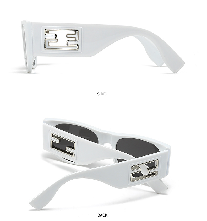 Cross-border foreign trade new modern retro generous frame metal accessories sunglasses INS wind street photography sunglasses 9217_voghion.com