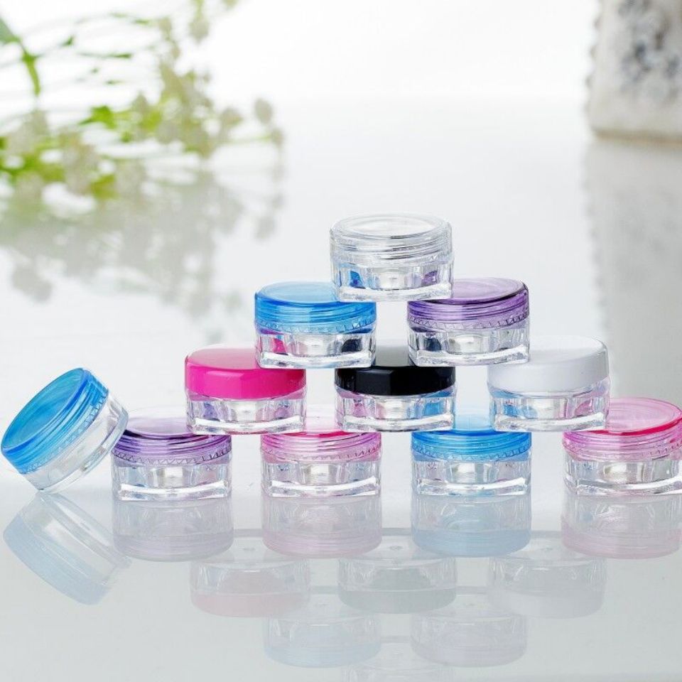 3g5g克方底面霜盒 膏霜瓶 化妆品旅行分装瓶 试用装小样瓶 空瓶