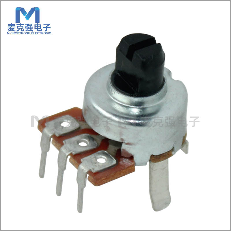 半轴WH121塑料轴旋转式电位器WH12113 B10K 直径13.5MM L=15/20mm