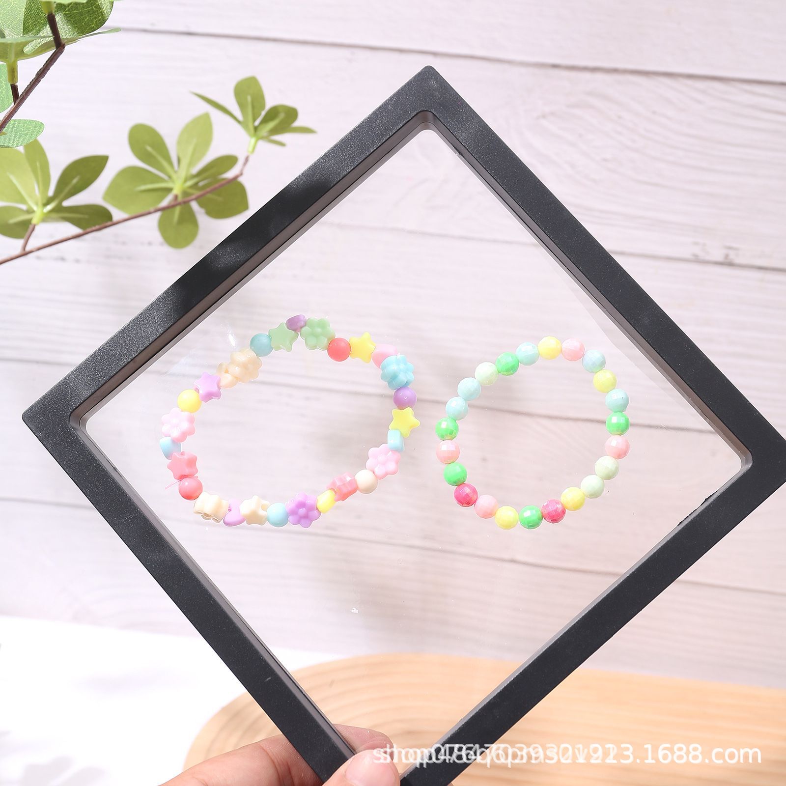 Caja de suspensión de película PE Caja de cajón de joyería anillo antioxidación collar pendientes caja de almacenamiento transparente