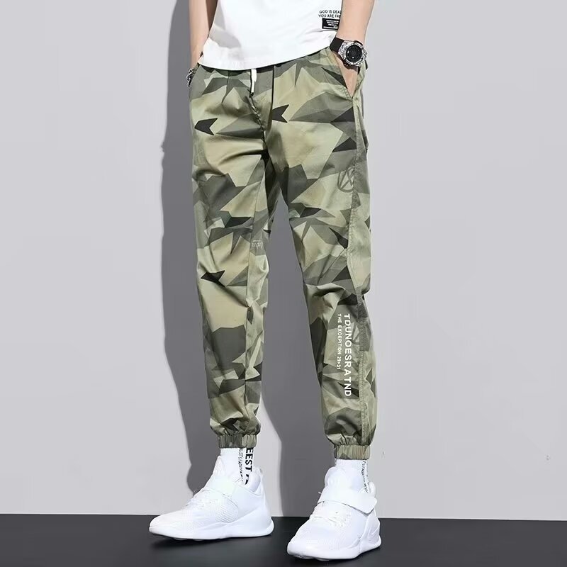 Summer Men's Thin Fashionable Camouflage Casual Pants Men's Loose All-match Comfortable Fashionable Cropped Pants Sports Pants Summer Men's Thin Fashionable Camouflage Casual Pants Men's Loose All-match Comfortable Fashionable Cropped Pants Sports Pants