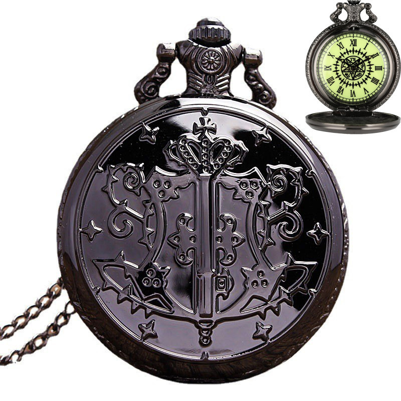 Anime Pocket Watch Black Butler Pocket Watch Wholesale Black Butler Peripheral Supply Anime Pocket Watch Wholesale Factory Direct Sales