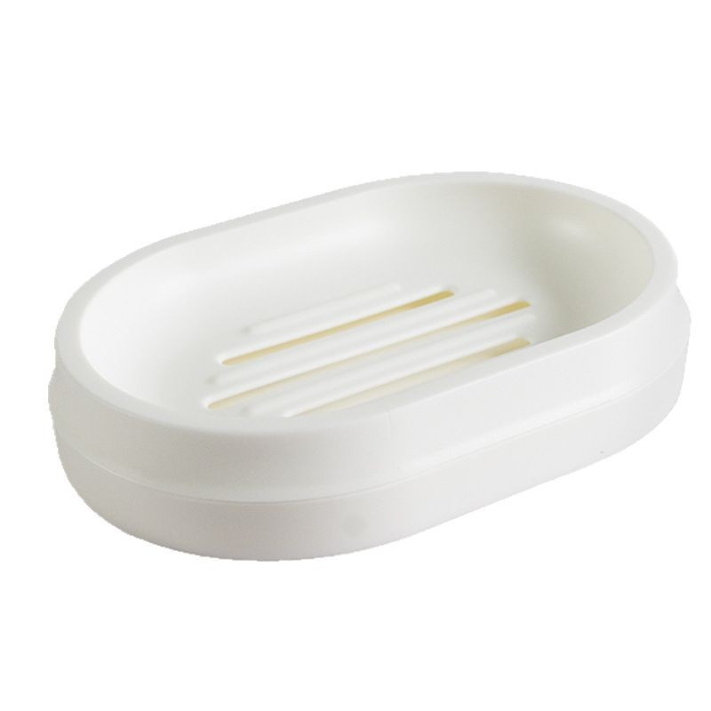 Creativo Japonés caja de jabón portátil de viaje de drenaje de doble capa titular de plato de jabón de plástico caja de jabón ventas directas de la fábrica
