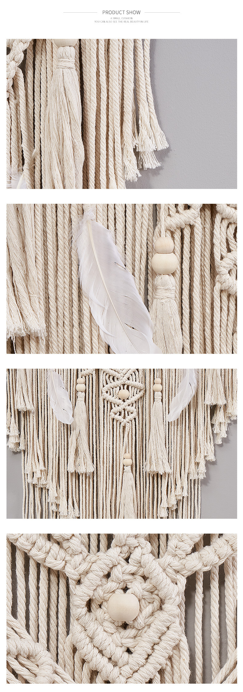 Vacances Bande Coton Tapisserie Art Mural display picture 1