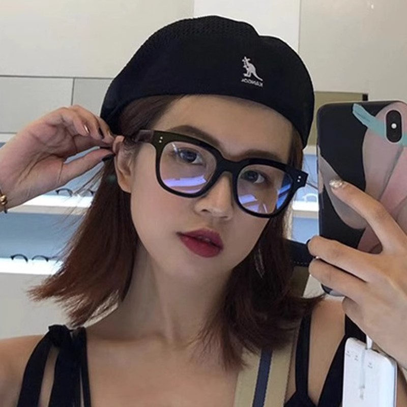 Black frame anti -blue light glasses men and women Suyan net red…