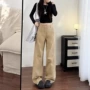 高腰女春宽松显瘦牛仔裤