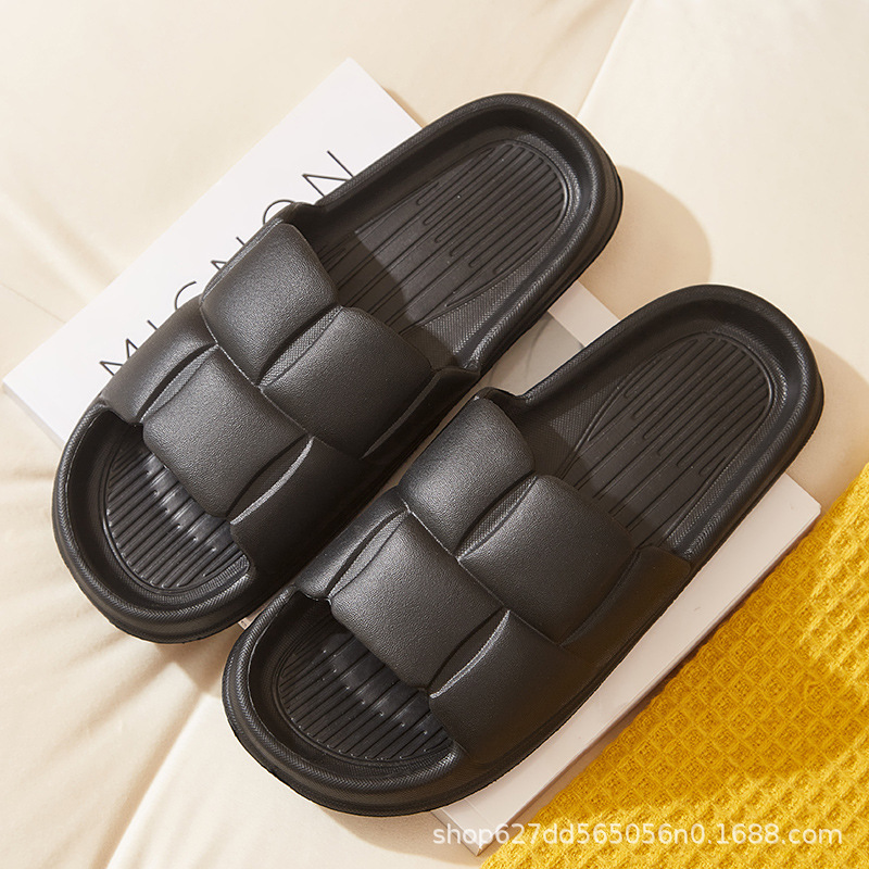 Zapatillas de eva transfronterizas hogar antideslizante y desodorante baño de verano baño hogar pisando heces sandalias y zapatillas al por mayor envío gratis