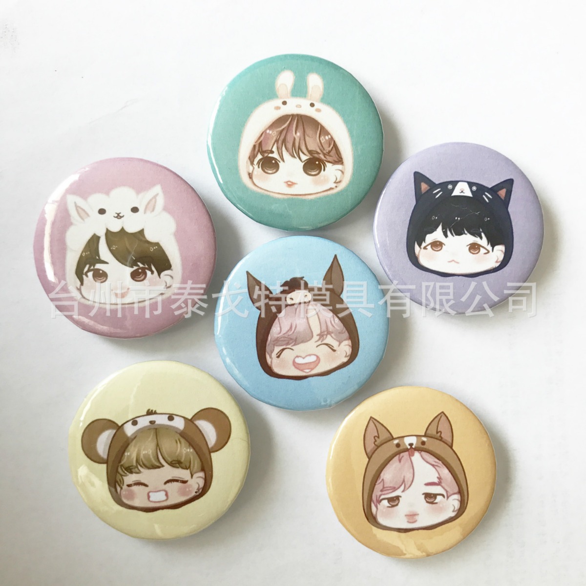 44mm insignia material insignia consumibles venta al por mayor 100 sets de consumibles insignia