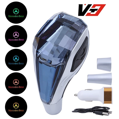 and Mitsubishi, Auto Parts and — Cab and accessories - mercedes-benz-blue-crystal-with-light-on-both-sides