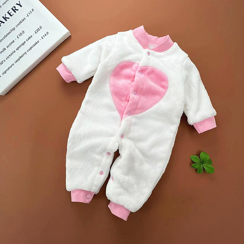 Baby clothes, spring and autumn styles for men and women, 0-1-2 year old baby jumpsuits, newborn home crawling clothes