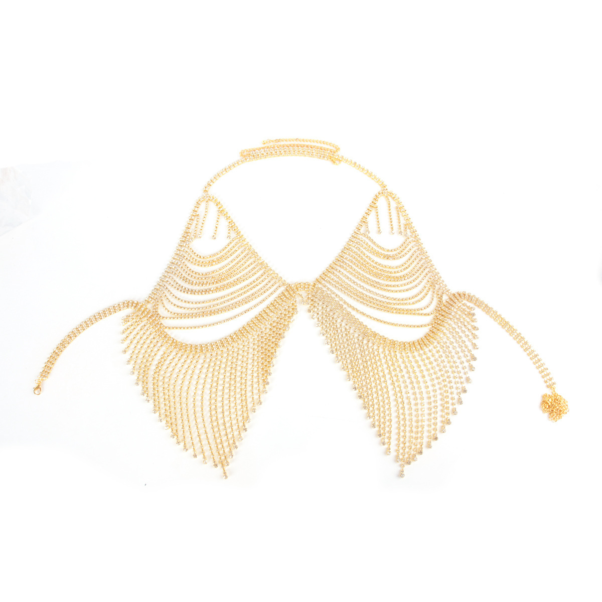 Sexy Strass Körperkette Bikini Bh Set Für Strand Mode_voghion.com