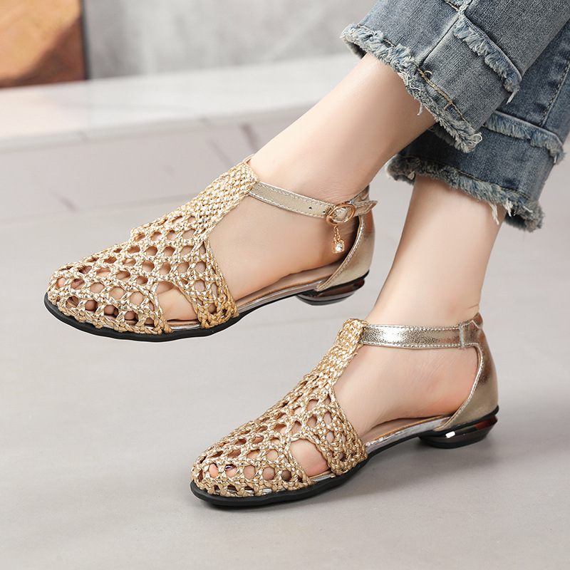 Summer retro woven breathable sandals