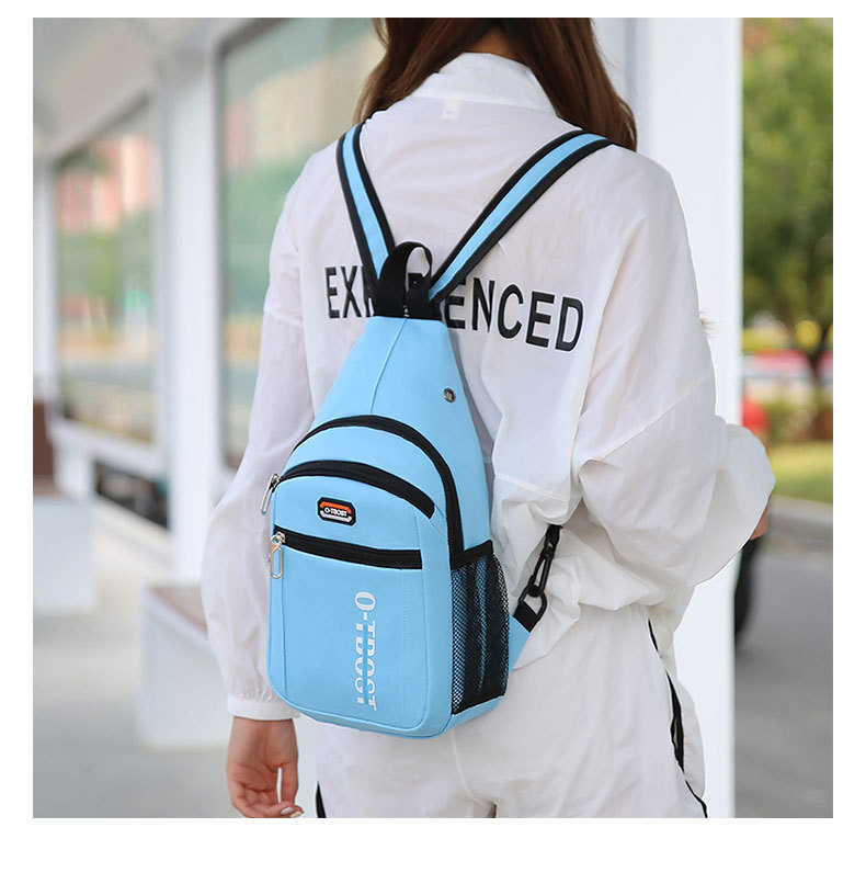 Unisex Sports Color Block Solid Color Oxford Cloth Waist Bags display picture 7