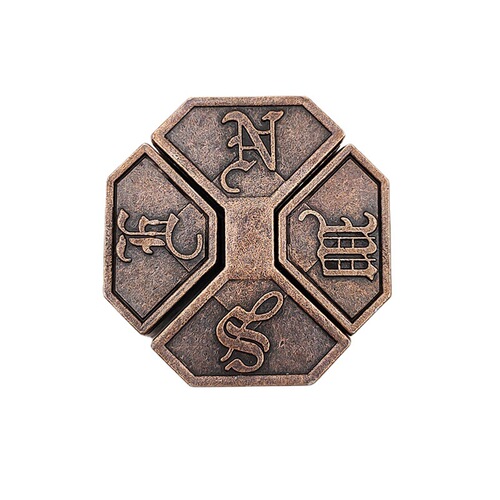 Magic alloy puzzle unlocks student Kongming Luban lock adult creative nine-link brain-burning educational toy