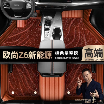 Ayaqaltılar (Kovriklər) fully surrounded by 22 car mats - brown-leather-brown-starry-sky-blanket-double-layer