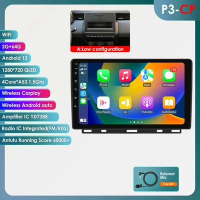 DVD Navigation 5th generation (2019-2021) Android - model-a-wifi-version-quad-core-264g-with-carplay-compatible-with-renault-clio-5th-generation-2019-2021-low-end-model-9inch-frame-set