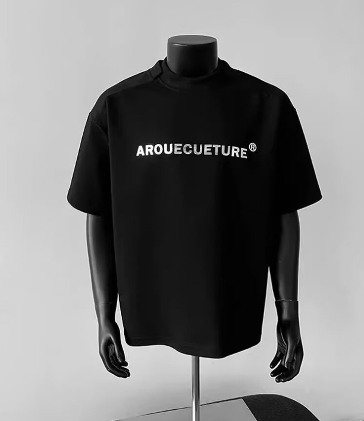 Maglietta corta estiva da uomo con maniche corte e spalle dritte e scritta in metallo, stile americano High Street_voghion.com