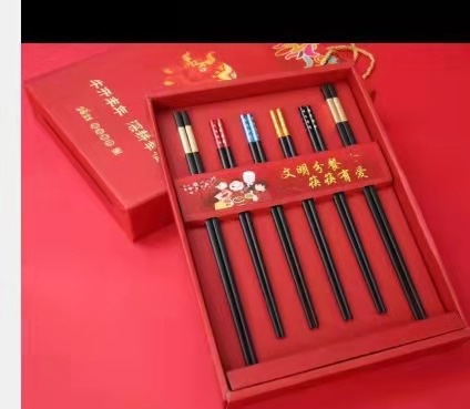 礼品礼盒双商务礼品筷子礼盒装中国风餐具礼物筷子