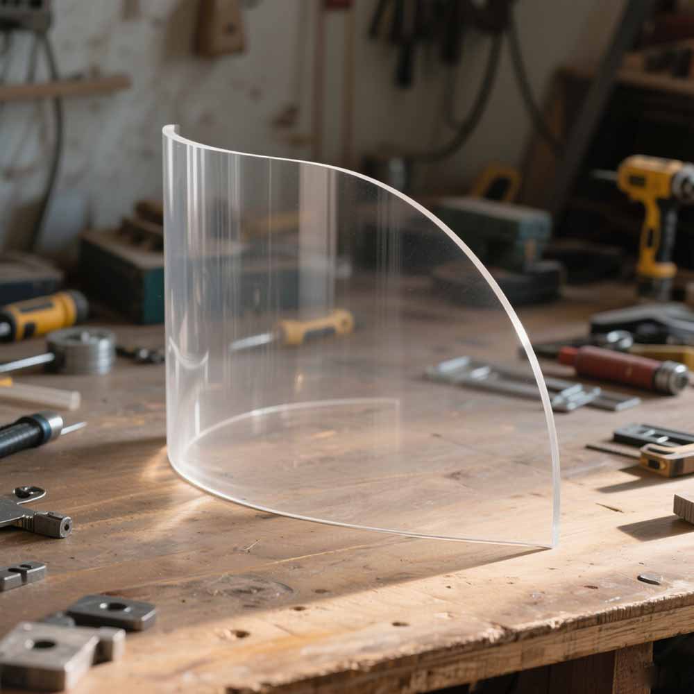 加工有机玻璃热弯弧形工艺品展示架水族箱高透光不变形亚克力制品