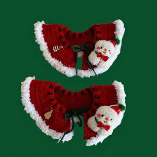 Pet Christmas Decorative Clothes Bib Dog Scarf Cat Mir New Year Hat Teddy Bears Scarf Small Dog
