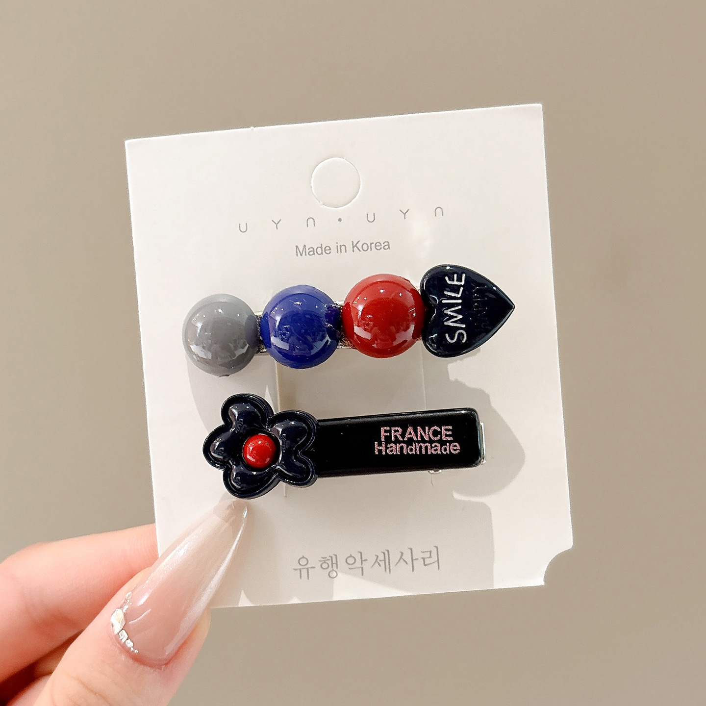 Clip de cabello de flor de leopardo para mujeres clip de cabello de alto nivel frente clip de frangeo 2025 nuevo clip lateral clip de cabello toque