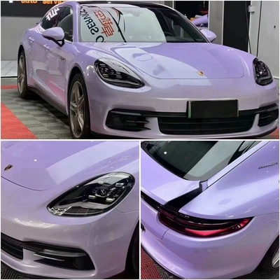 Auto Color Change Film, Piano Black Matte Black Starry - star-purple-whole-roll