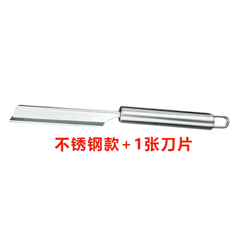 メーカー卸売ステンレス鋼豚毛スクレーパー無垢材ハンドル野菜市場豚足豚毛スクレーパーキッチンツール|undefined