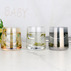 Green Apple transparent glass ES7039 cone Amber Smoke gray personality Water cup hotel hotel Cups