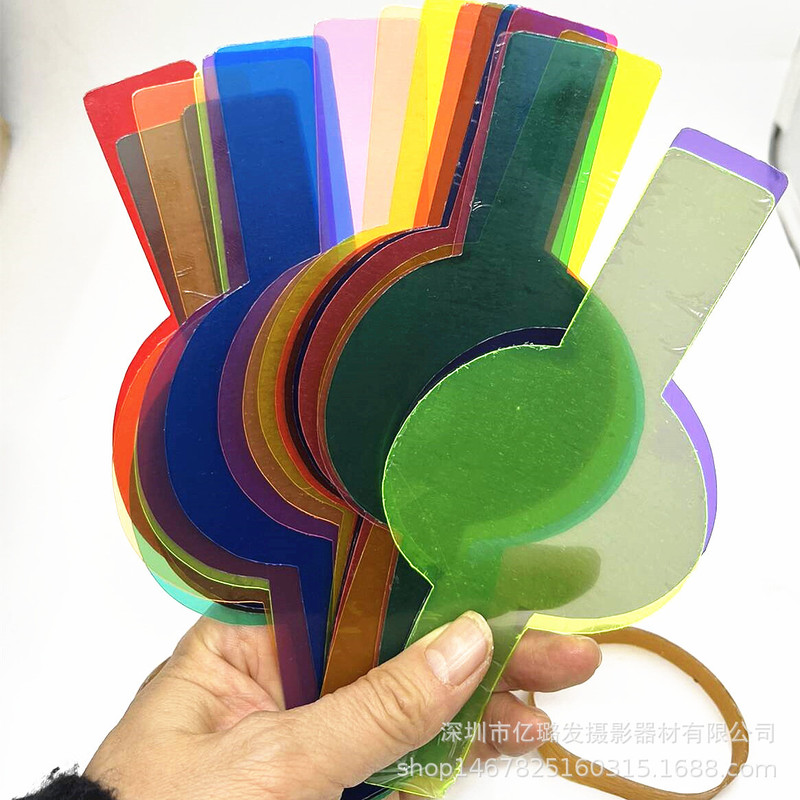 Camera Filter, On-Camera Light Color Filter, Flash Soft Light Filter, Storage Bag, Photography Fill Light, Color Filter