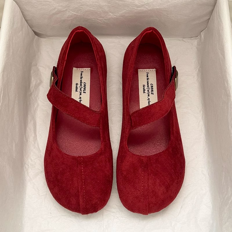 Retro Women's Ballet Flats Flat Shoes Soft Soled Spring Footwear_voghion.com