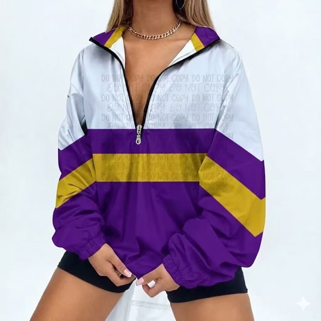2026 New Cross-Border Jacket-Style Sweatshirt with 3D Digital Print, Stand Collar, Women's Street Style Zip-Up Polo Shirt 236