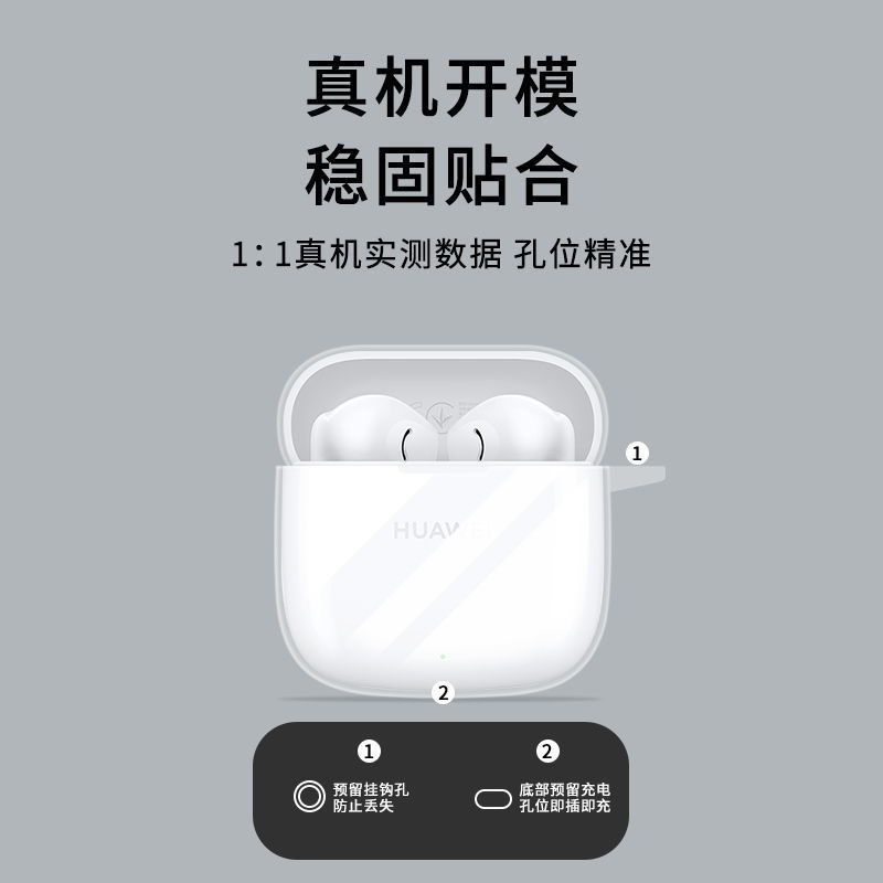 Para Huawei FreeBuds Se2 auriculares funda protectora freese2 transparente simple tpu todo incluido funda blanda
