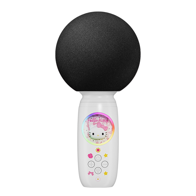 サンリオ/サンリオ 子供用 カラオケ マイクとオーディオ オールインワン ワイヤレス Bluetooth 歌うサウンド カード マイク ハンドヘルド|undefined
