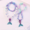 3# Purple Fishtail 2-piece set [transparent bag]