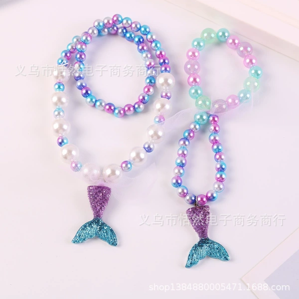 3#Purple fish tail 2 -piece set [card paper packaging]