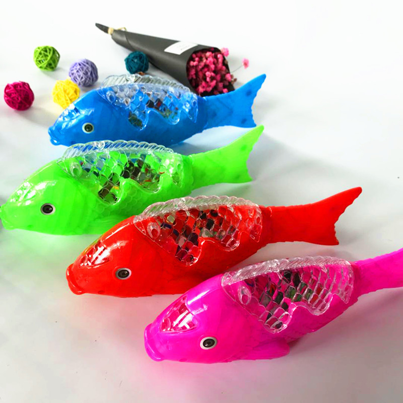 新しい屋台子供用電動魚投影電動ソリッドカラー魚ライトと音楽付き電動スイング魚屋台おもちゃ|undefined