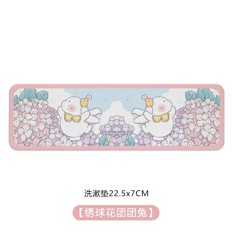 卡通硅藻泥吸水垫浴室卫生间洗漱台面速干防潮牙刷置物垫皂垫杯垫|undefined