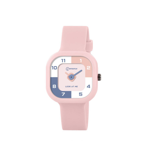Square Internet celebrity watch for male and female students ins style Korean version simple waterproof sports temperament niche design couple watch