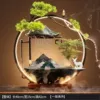 [40小桥流水摆件-墨绿（一鹿高升）]