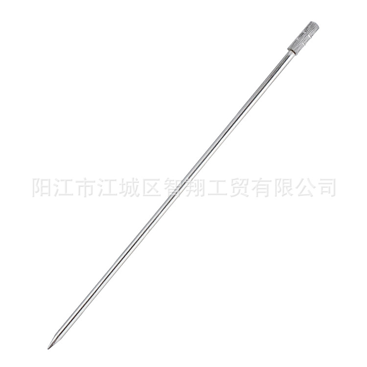 Cruz-frontera 304 Acero inoxidable fruta palo fruta aguja barra cóctel decorativo palo Oliva confitada metal vino palo