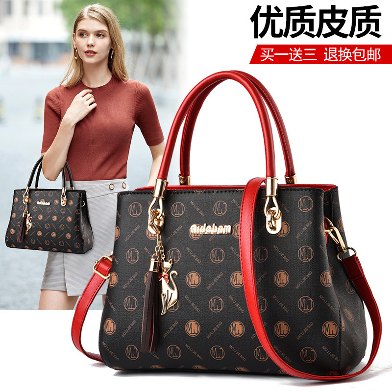 Handbag Women's Spring Style 2025 New Trendy Fashion Women's Shoulder Large Capacity Middle-Aged Mother Bag Crossbody Bag Dropshipping
