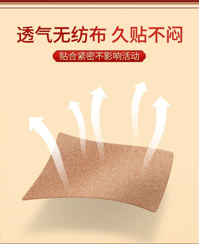 Tianma Sanqi Meridian Warming Patch 8 Pcs Moxibustion Plaster for Neck Shoulder Back Knees in use