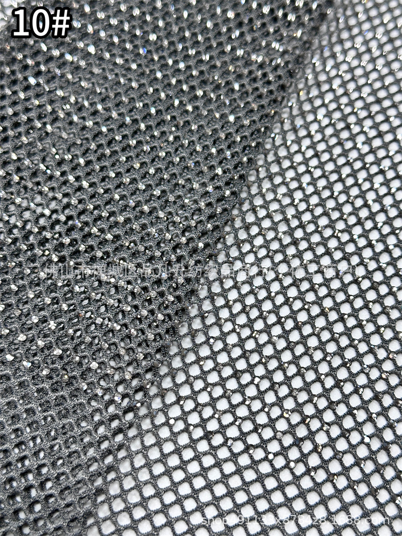 Fabricante nuevo sitio de vidrio de Austria taladro de malla elástica densa para brindis vestido de noche image 15